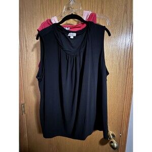 Tahari Arthur S. Levine Blouse Lot Of 3 Sleeveless Scoop Neck Pullover Size 3X